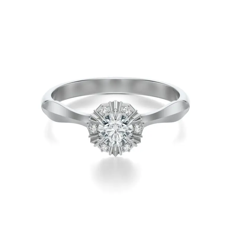 Pierścionek białe złoto z diamentami AJPZ_082